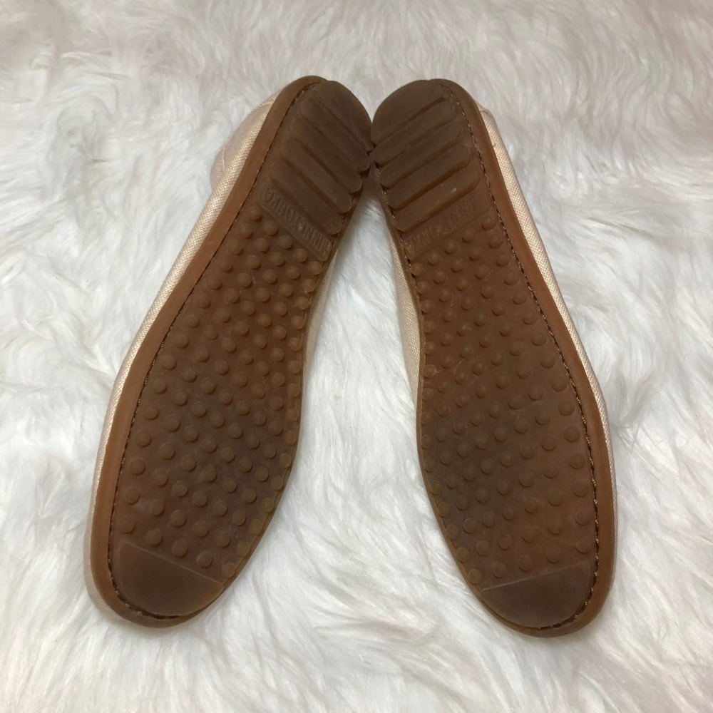 Minnetonka  Beige Canvas Loafers Size 7.5 - Picture 6 of 7